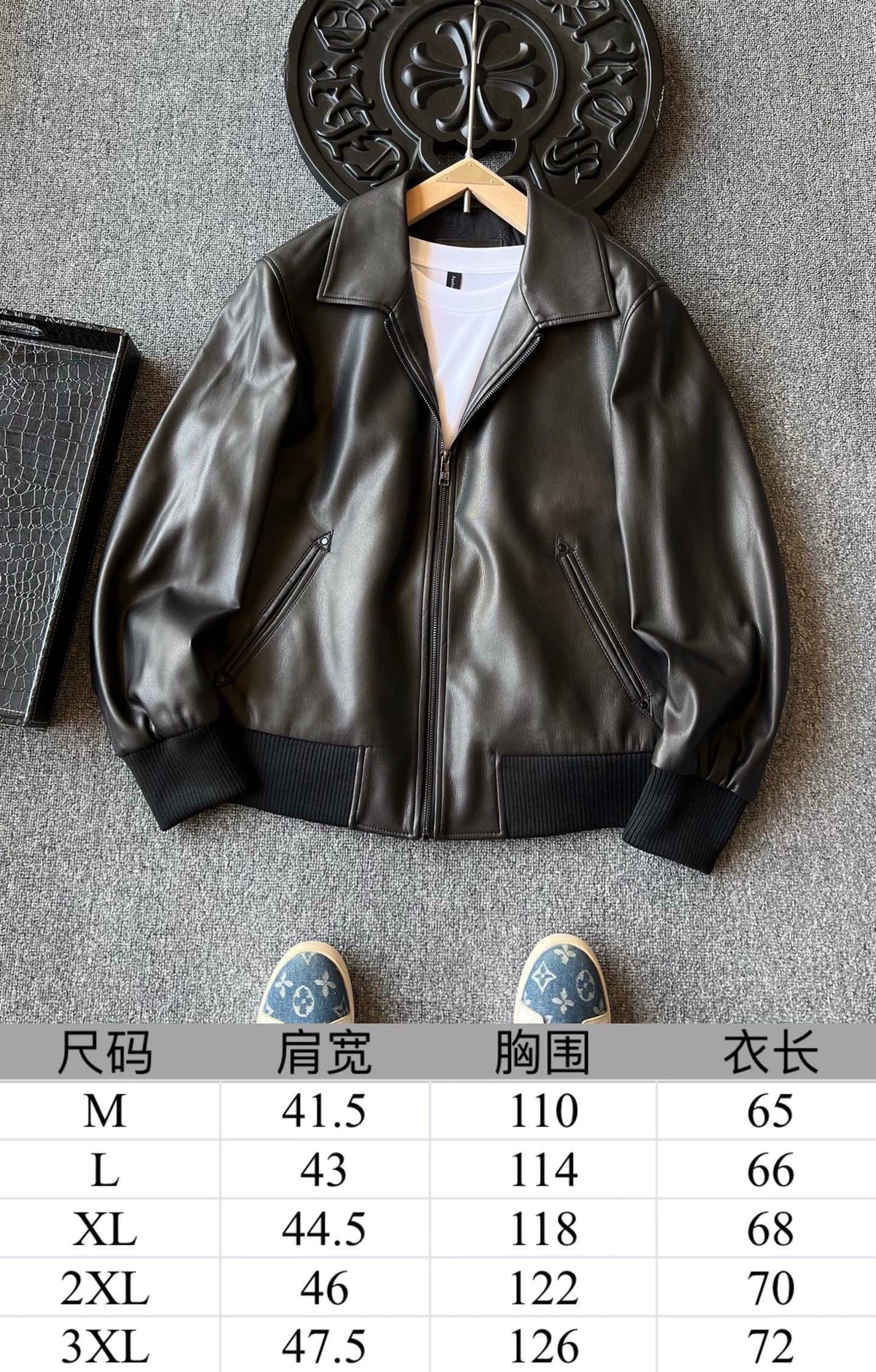 Zegna Padded Sheepskin Collared Leather Jacket