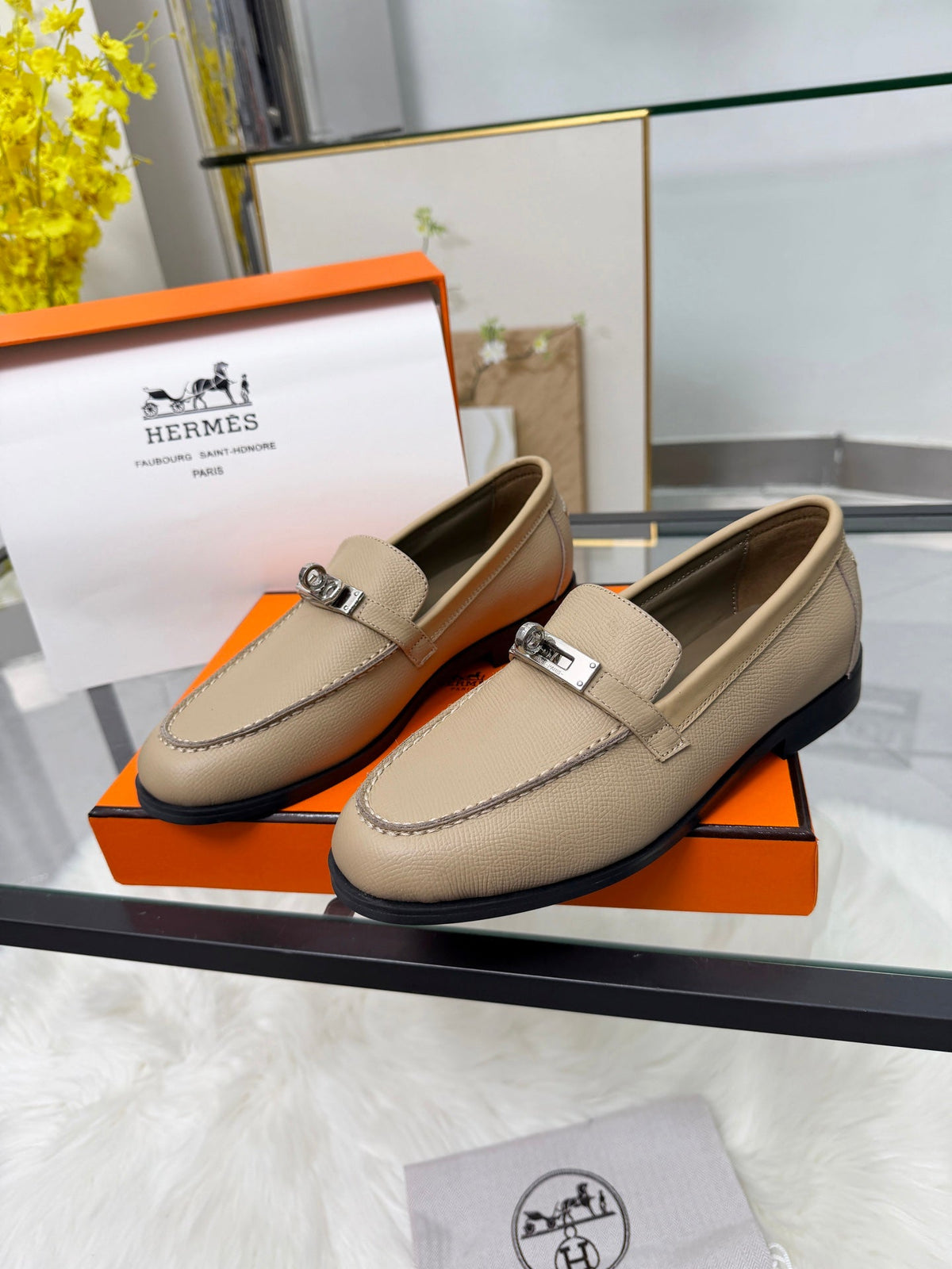 Hermès Classic Leather Sole Sandals
