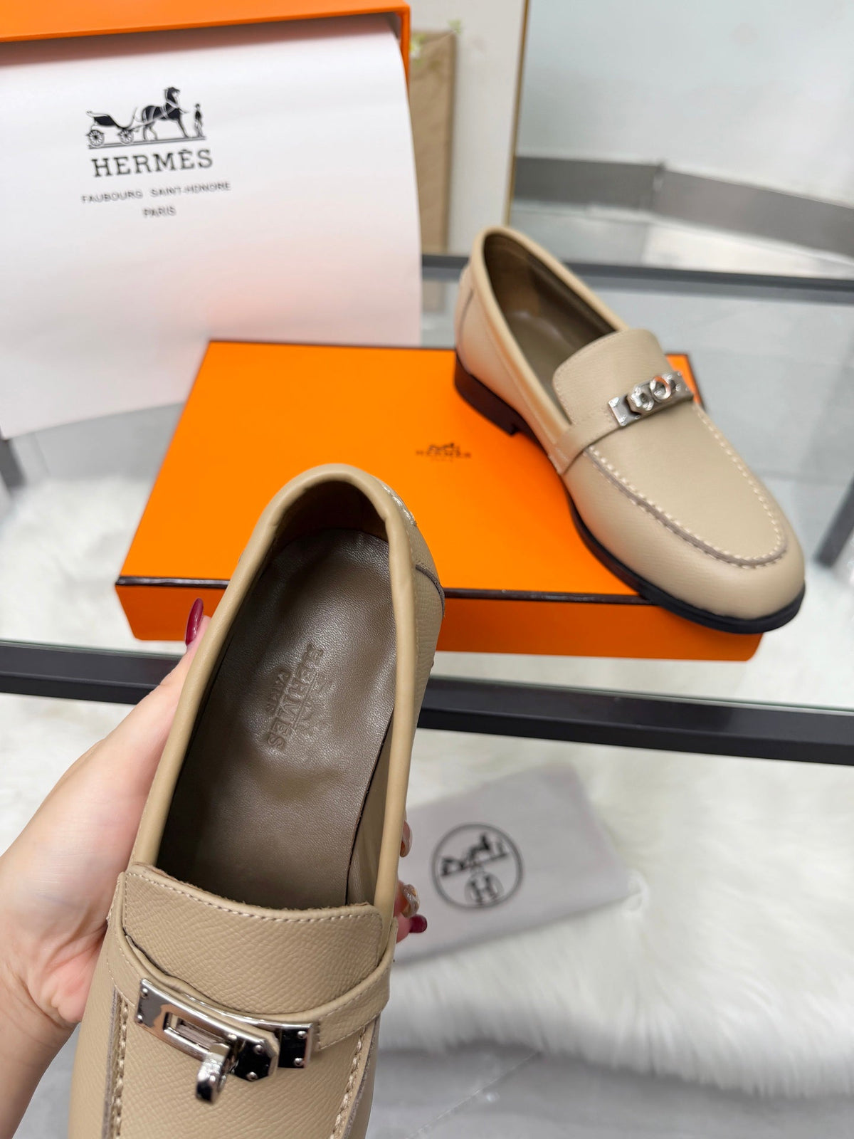 Hermès Classic Leather Sole Sandals