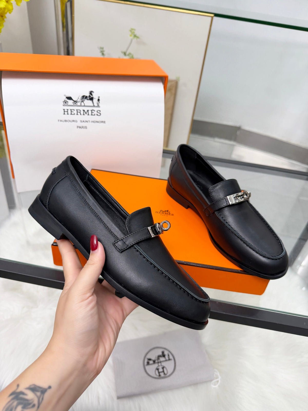 Hermès Classic Leather Sole Sandals
