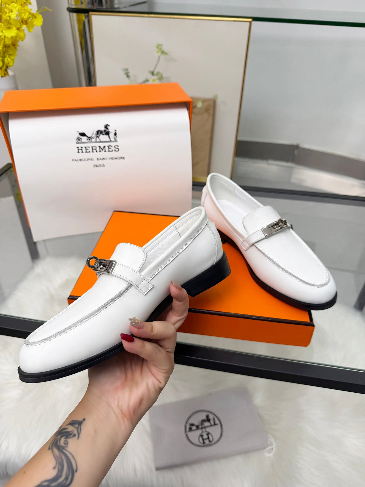 Hermès Classic Leather Sole Sandals