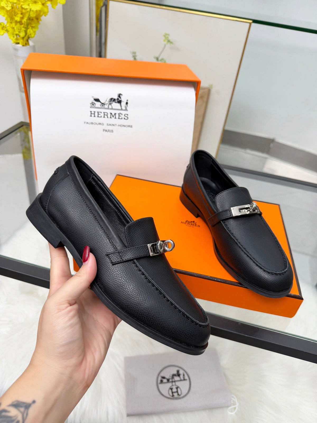 Hermès Classic Leather Sole Sandals