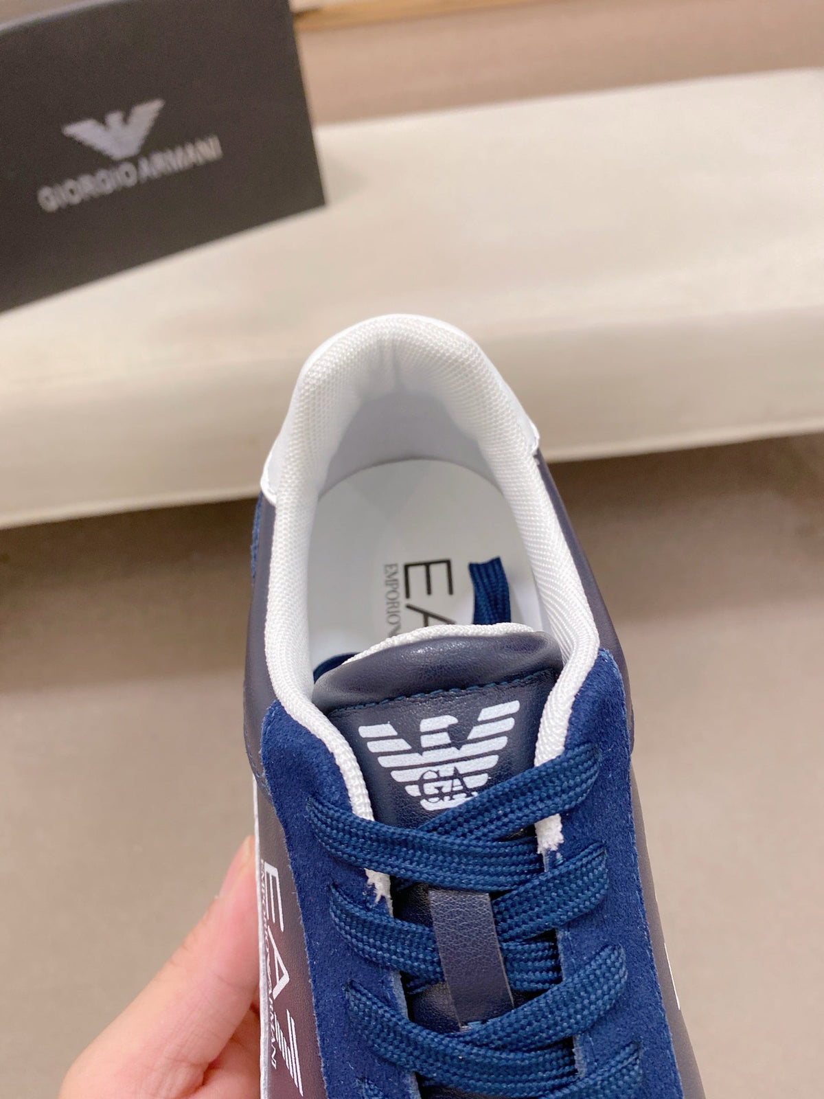 Armani Italian Leather Luxury Sneakers – New Collection