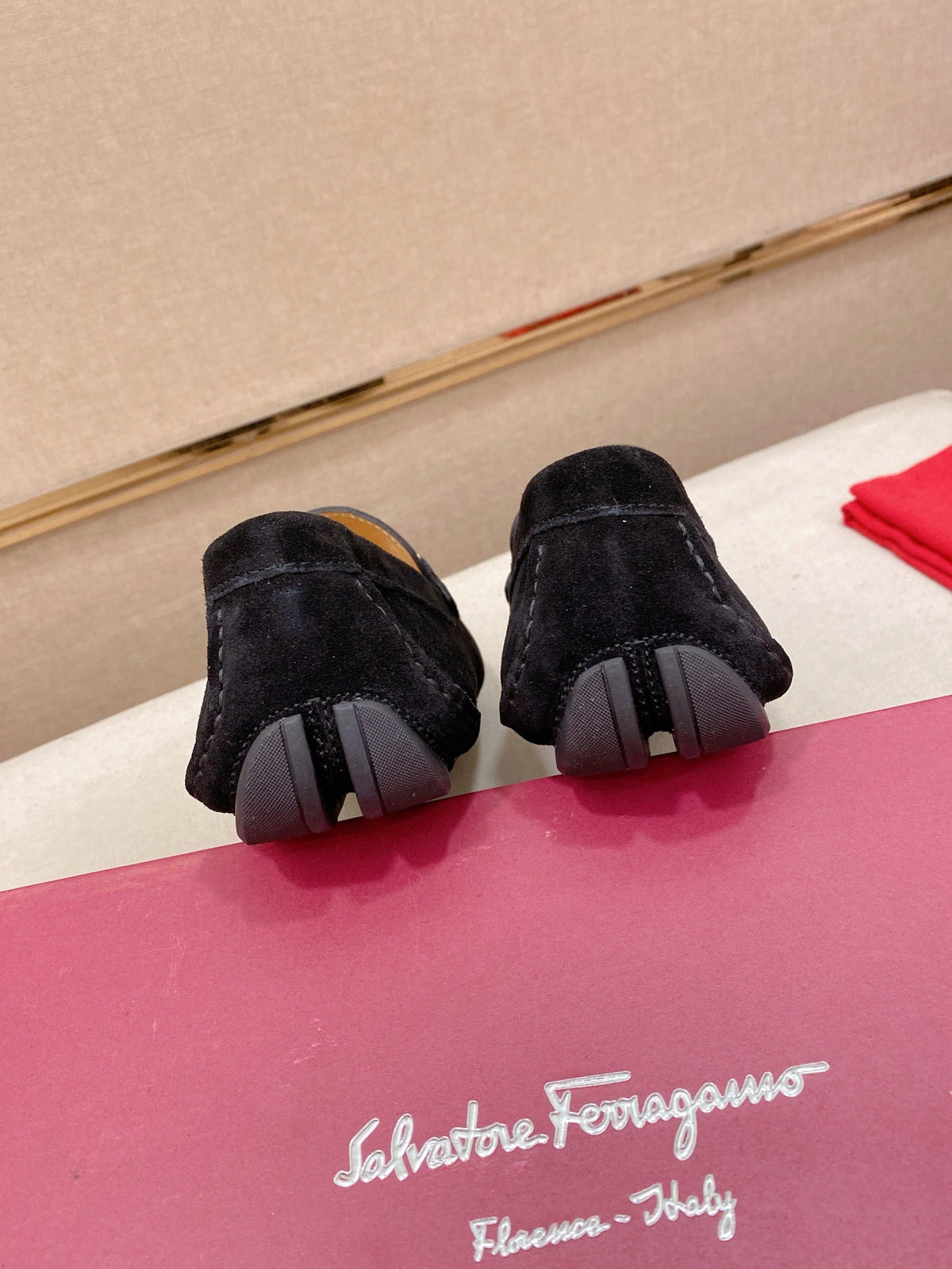 Ferragamo Men's Suede Driving Shoes