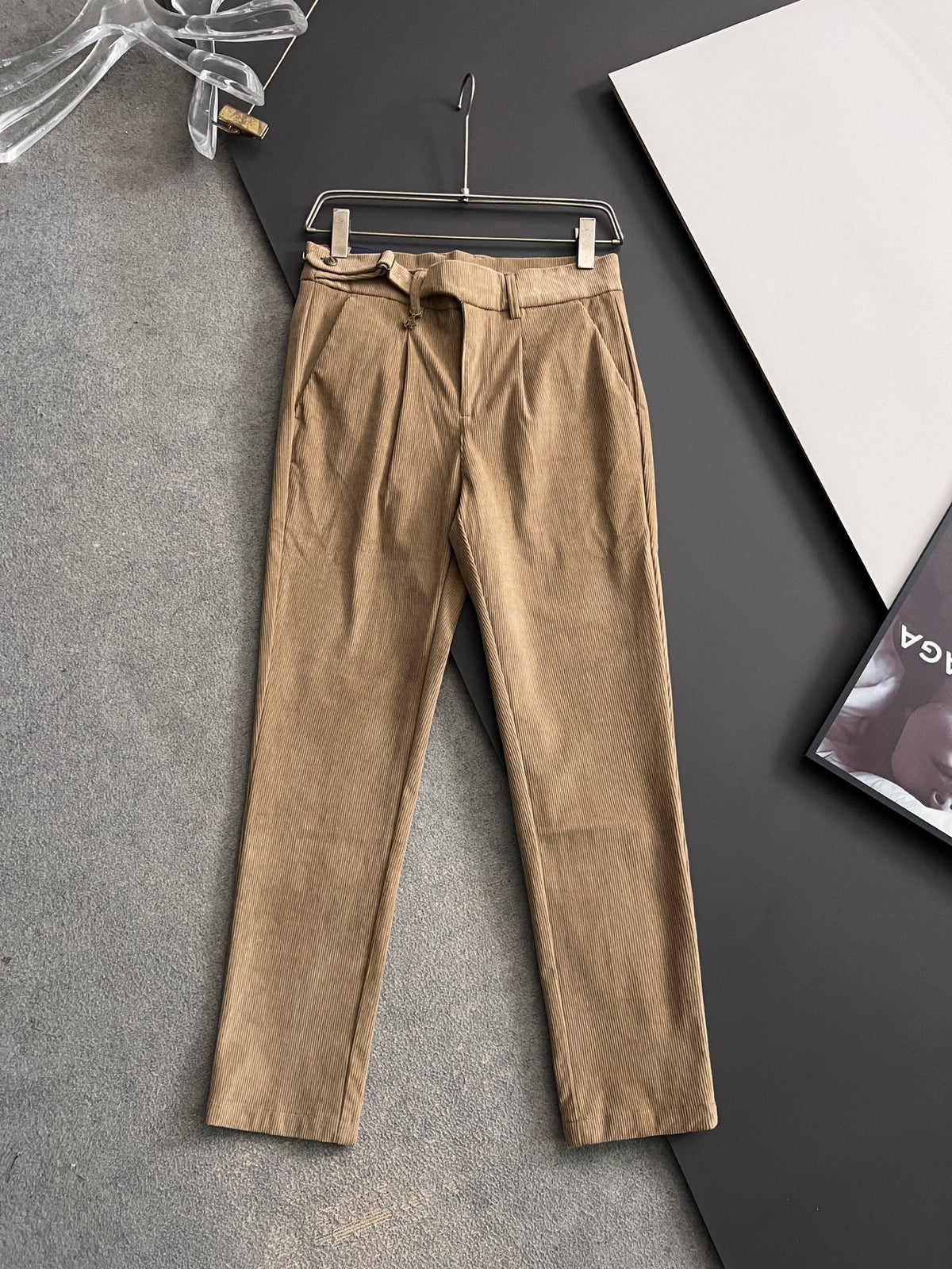 Prada Men's Pure Cotton Casual Trousers – 2025 Collection