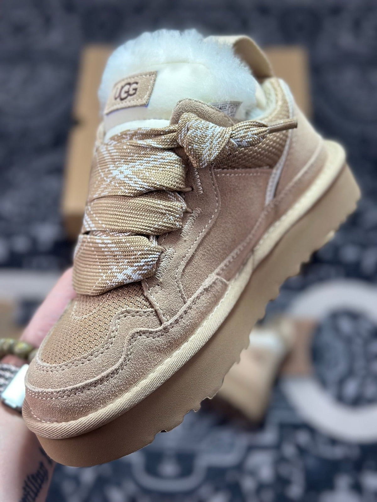 UGG Lowmel Sheepskin Snow Boots