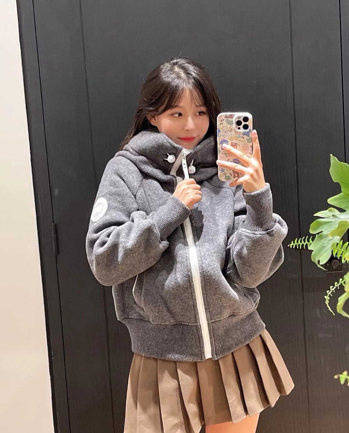 Canada Goose Custom Embroidered Woolen Hooded Jacket