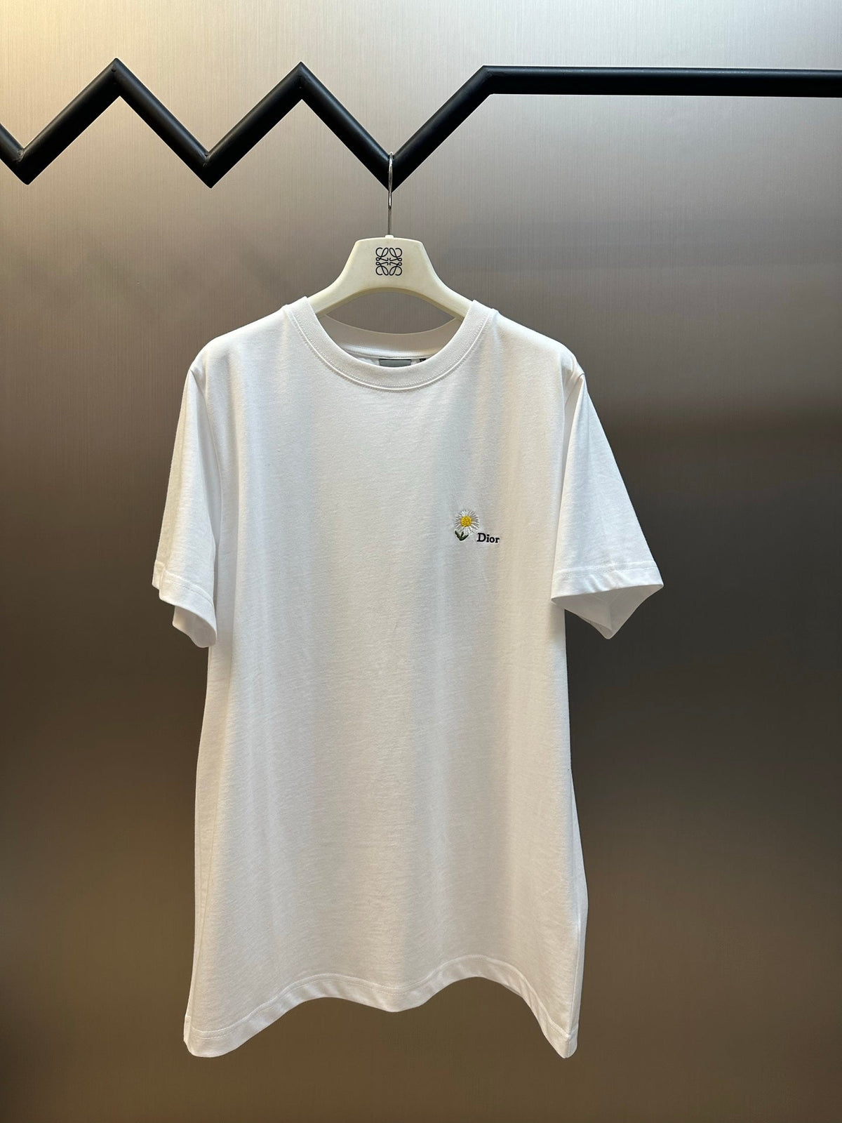 Dior Daisy Embroidered Short-Sleeved T-Shirt