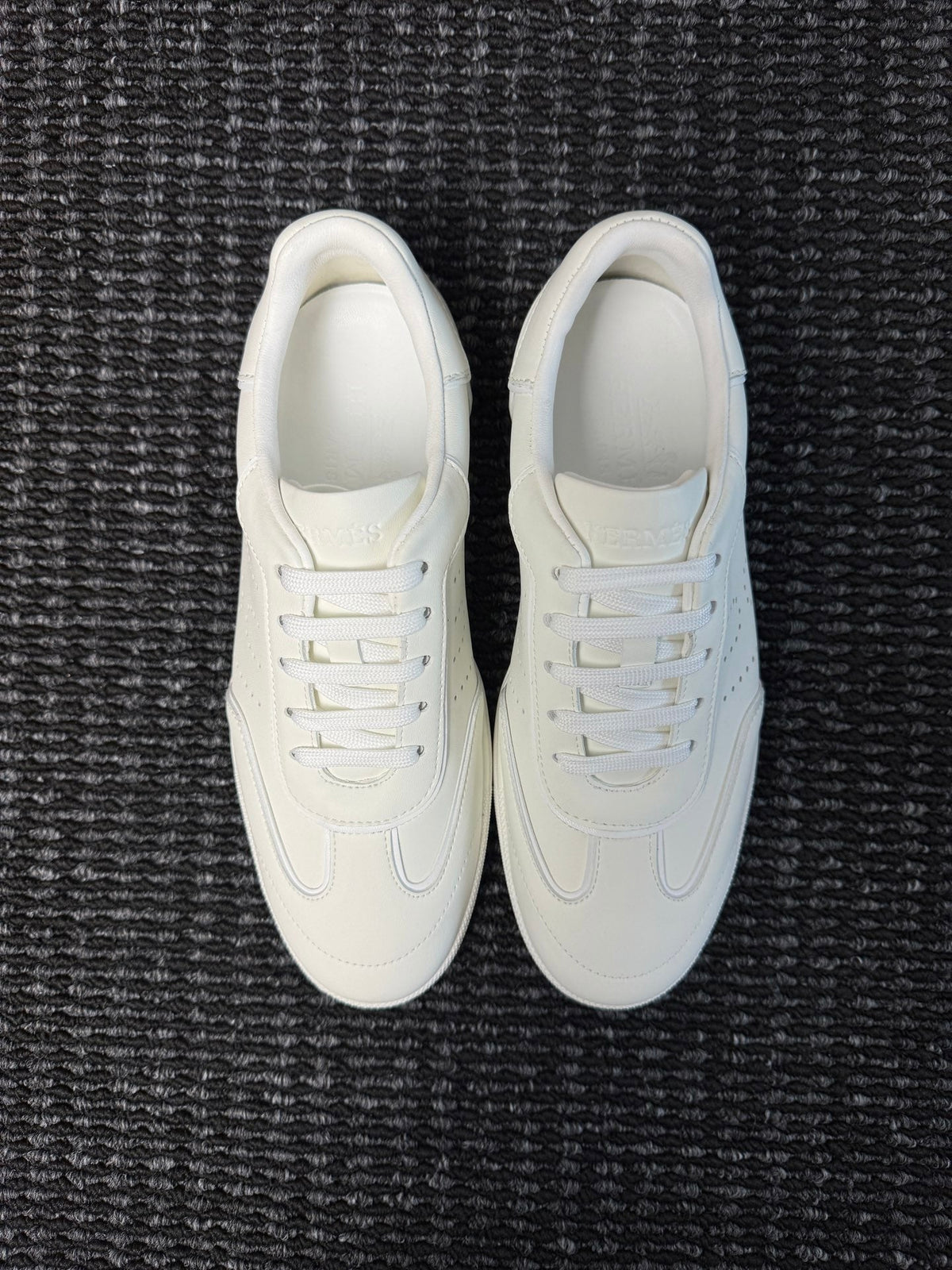 Hermès Laser-Punched H Nappa Calfskin Sneakers