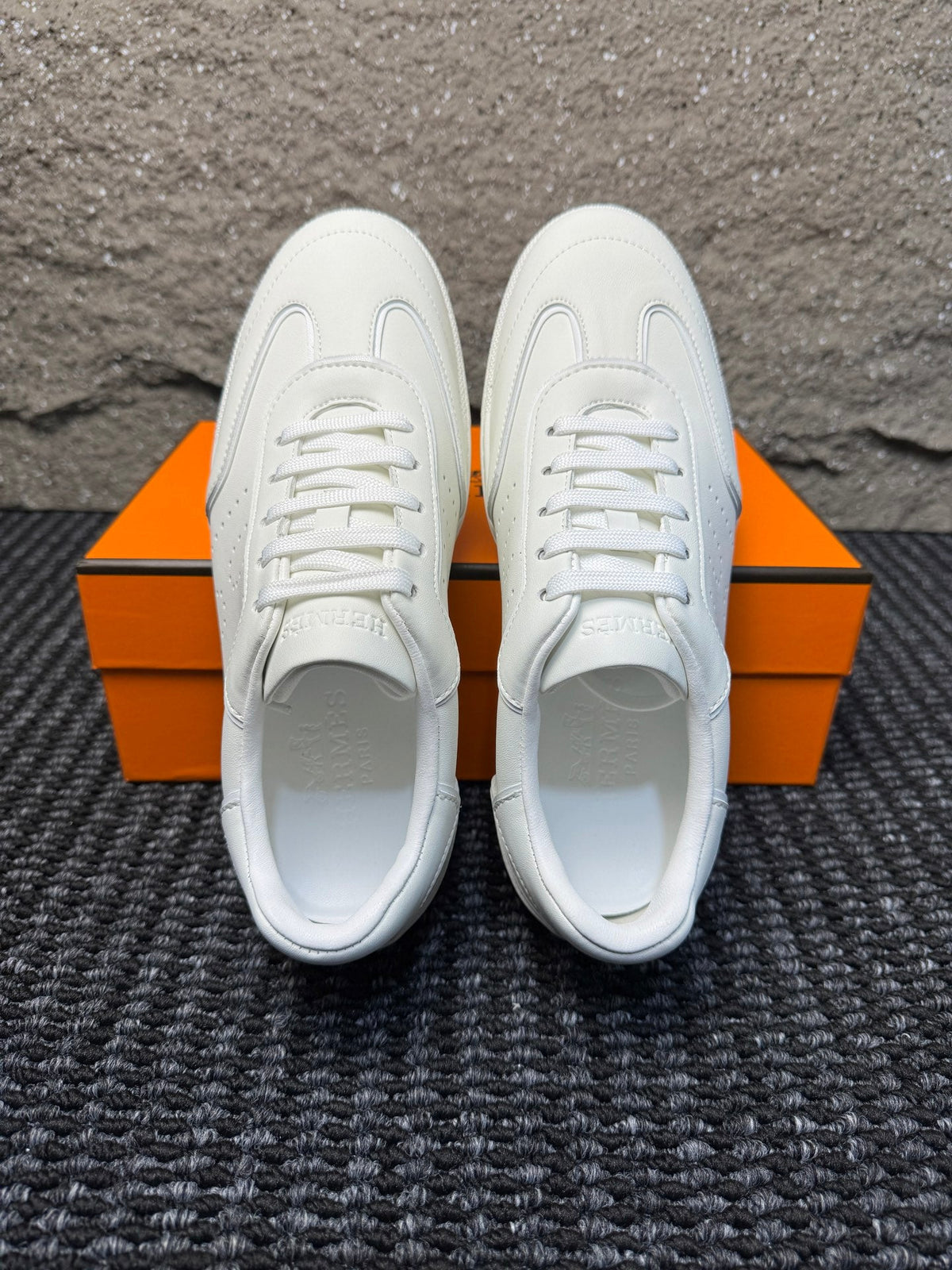 Hermès Nappa Calfskin Perforated H Sneakers