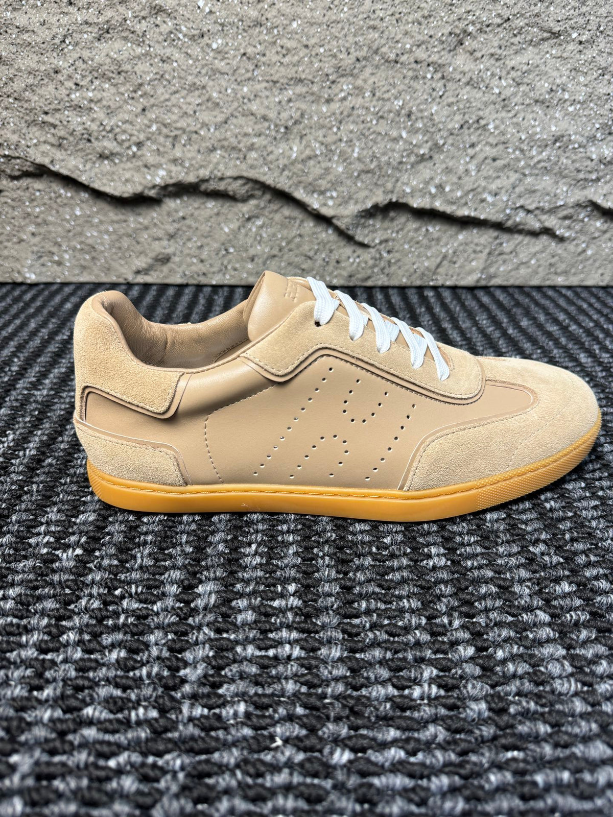 Hermès Laser-Punched H Nappa Calfskin Sneakers