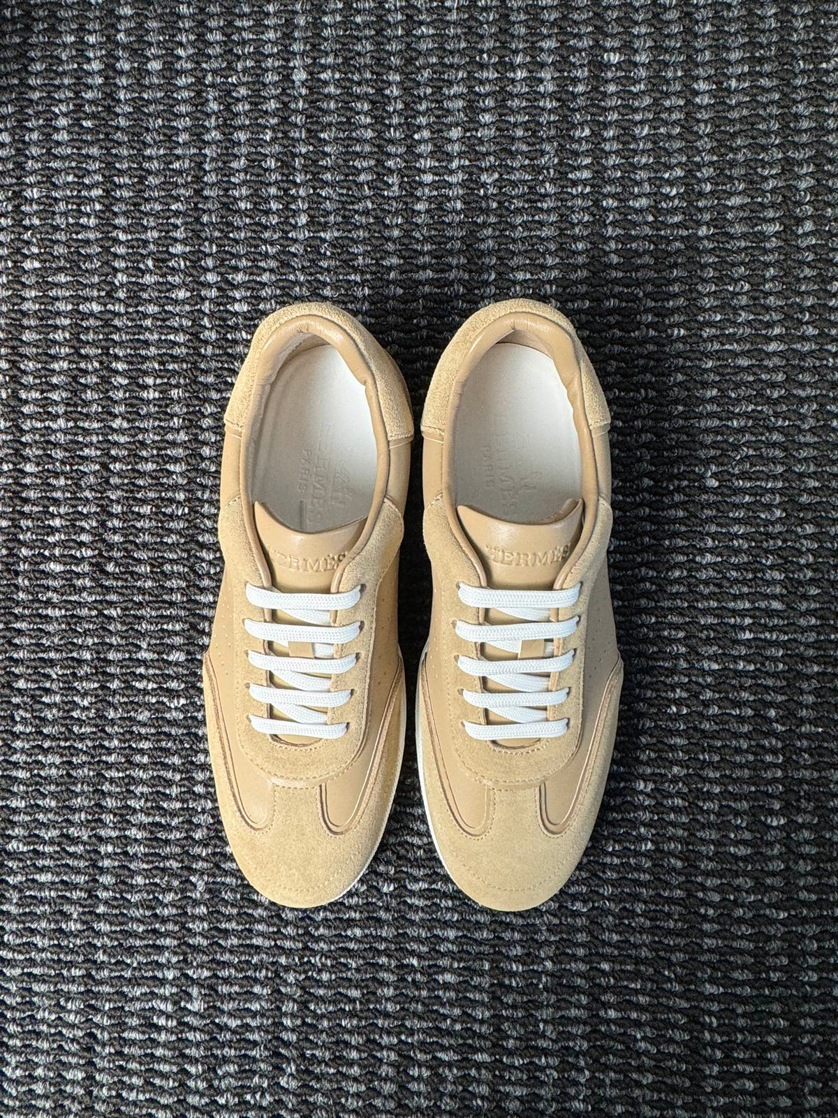Hermès Laser-Punched H Nappa Calfskin Sneakers
