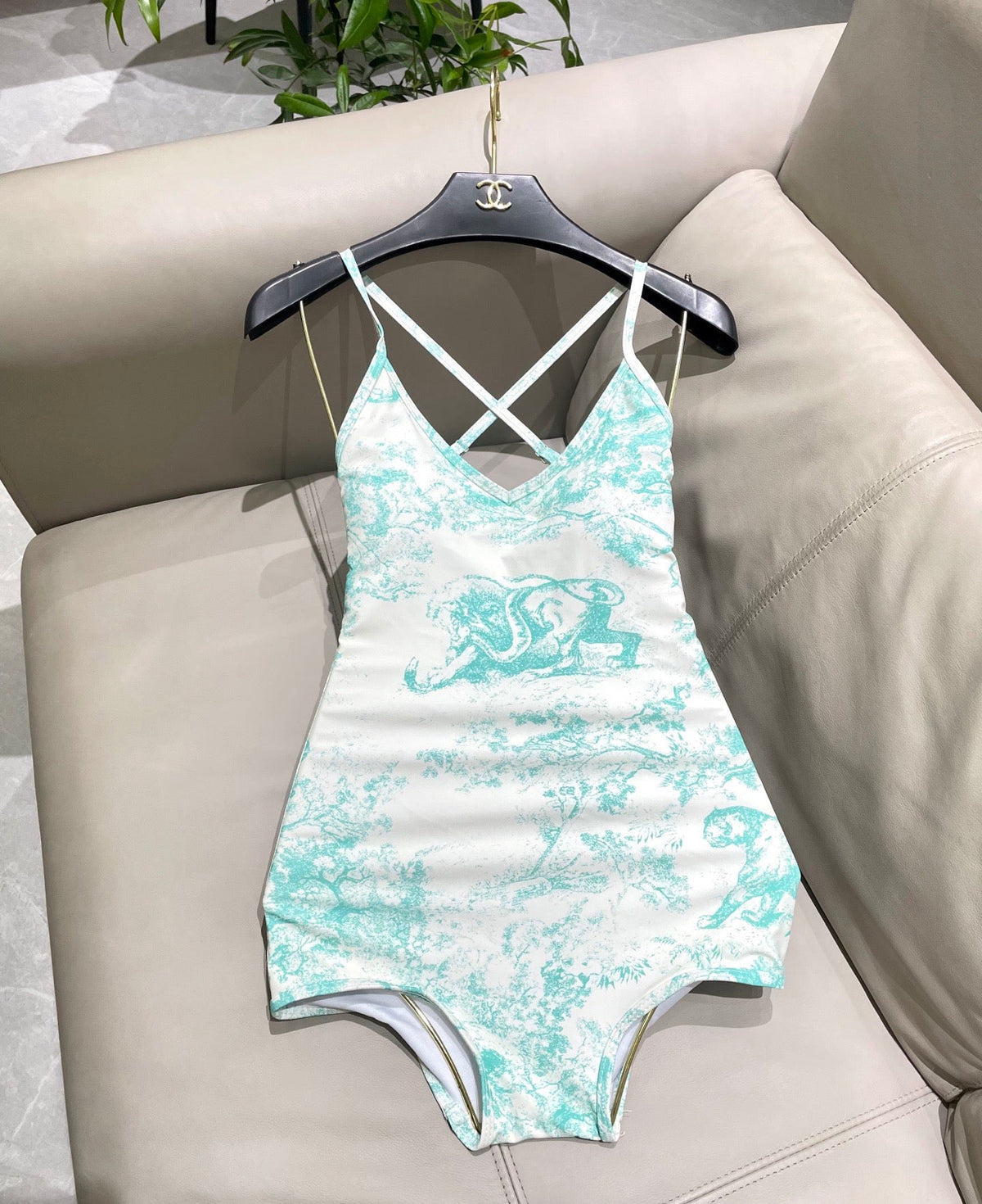 Dior Backless One-Piece Swimsuit