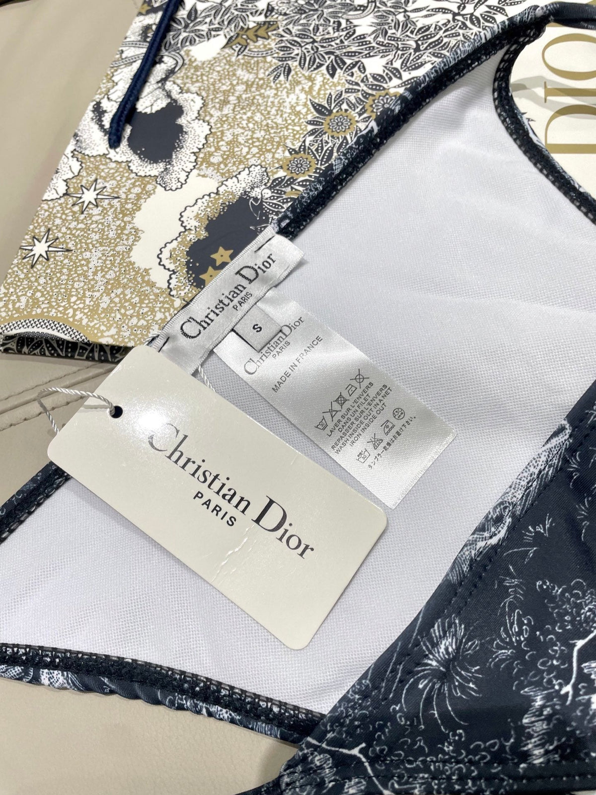 Dior New Collection Animal Print Three-Piece Swimwear Set