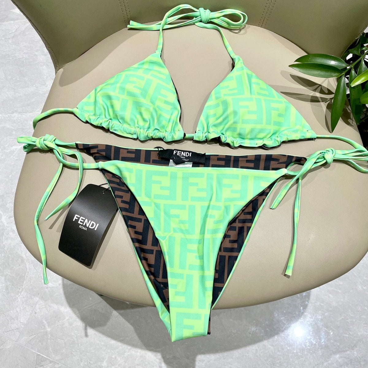 Fendi Reversible One-Piece Swimsuit