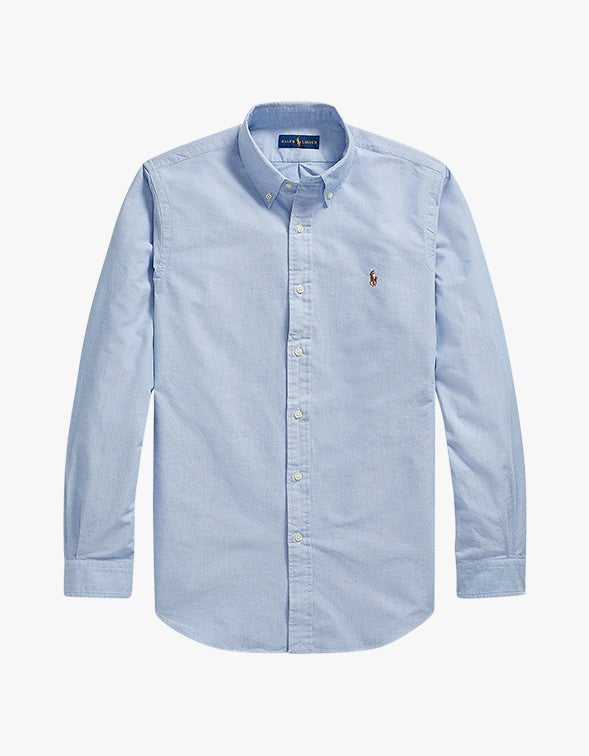 Custom Fit Oxford Shirt - Blue